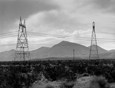 Power Lines and Mountain 2
