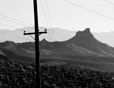 Telephone Pole and Mountains
